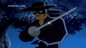 كرتون زورو فارس بعباءة سوداء مدبلج